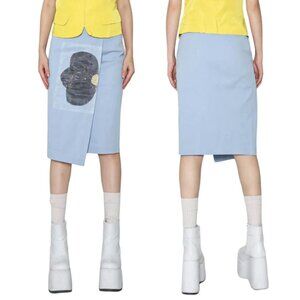 00s Chloe floral applique skirt